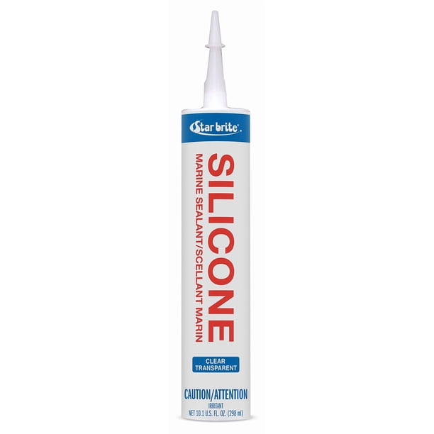 Sellador marino de silicona STAR BRITE transparente, 300 ml, resistente al agua