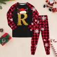 thumbnail image 2 of Huesdet Ensemble pour Garçons et Filles Pantalon Long Manches Longues Col Rond Imprimé 3D (2-3 Ans, Rouge Brique), 2 of 4