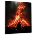 thumbnail image 2 of Designart "Ritualistic Fire Folk Religion wall art" Spiritual Metal Wall Art Prints, 2 of 5