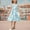 B Blue, variant on Piuwrlz Summer Dresses for Girls Casual Play Dresses Pocket Crew Neck Pleated Skirts Red Size 12 Years