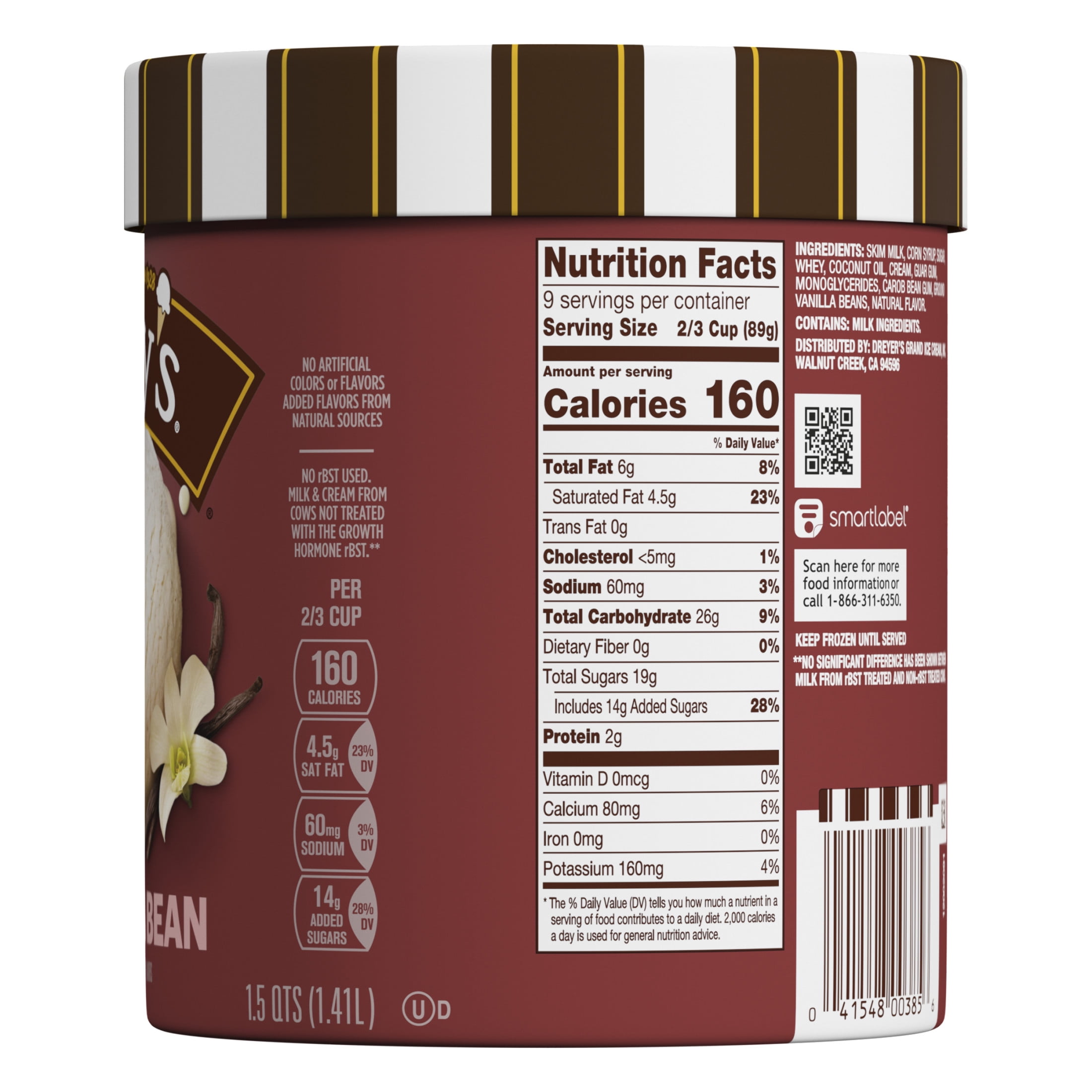 Edy’s/Dreyer’s Vanilla Bean, 1.5 Qt
