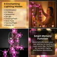 thumbnail image 5 of Decorative Flower String Lights Plug in for Bedroom, Connectable 33ft 100 LED Soft Cherry Blossom Fairy Light for Patio Room Dorm Wedding Party Christmas Tree Hanging Decorations, Pink, 5 of 7