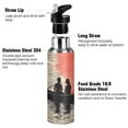 thumbnail image 3 of Yayeee 20oz Insulated Water Bottle Double Wall Stainless Steel with Flip Straw Lid, Illusionary Boat, 3 of 7