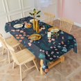 thumbnail image 5 of Pioneer Flower Floral Print Pattern Rectangle Tablecloth 60"x120",Waterproof Polyester Rectangle Table Cloth, Wipeable Spillproof Polyester Tablecloth for Dining, Camping, Indoor and Outdoor, 5 of 6