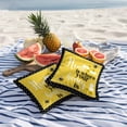 thumbnail image 5 of Yellow Black Bee Outdoor Pillow Covers Pack of 2 Home Is Where Your Honey Is Honeycomb Daisy Waterproof Throw Pillow Covers Decorative Cushion Cases for Patio Garden Tent Balcony Couch 20x20 inch, 5 of 9