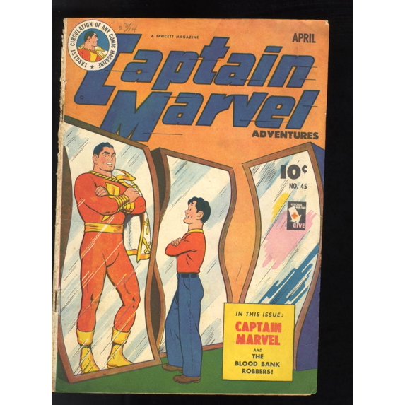 Captain Marvel Adventures #45 GD 2.0 Comic Book