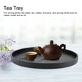 thumbnail image 4 of Aigend Tea Tray - Round Shape Solid Wood Tea Coffee Snack Food Meals Serving Tray Plate Restaurant Trays 37.5cm(??), 4 of 8