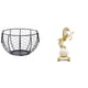 thumbnail image 1 of Cesta De Alambre Para Guardar Huevos, Cesta Tejida De Alambre De Hierro, Cesta De Frutas Y Verduras Campestres, Figura De Caballo, Estatua Moderna, Adorno De Mesa, Escultura De Animal Para, 1 of 8