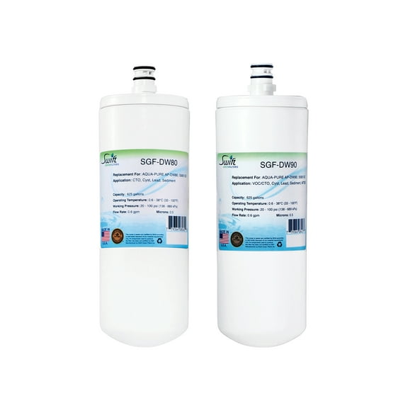 Swift Green Filters SGF-DW80 & SGF-DW90 Compatible Commercial Water Filter for AP-DW80, 5585102 (1P)