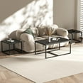 thumbnail image 5 of Nesting Coffee Tables,3 Piece Living Room Coffee Table, Rectangular Coffee Table Set,End Table Side Tables for Living Room Bedroom(Black), 5 of 12