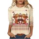 thumbnail image 2 of Xuyuer Valentine T Shirts Love Heart Printed Graphic Tee Tops Women's Casual 3/4 Sleeve T-Shirts Round Neck Cute Tunic Tops Basic Tees Blouses Business Work Tee Top Spring Shirts, 2 of 6