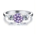 thumbnail image 4 of 1 Carat Moissanite Ring - 18K Gold Plated 925 Silver Jewelry, Ideal for Birthdays, Mothers Day, and Valentines Day Gift, 4 of 6