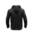 thumbnail image 5 of Wyobmus Men's Hooded Sweatshirts Fashion Solid Button Pullover Hoodies Workout Outdoor Sports Sweatshirt With Multi Pockets Black, 5 of 7