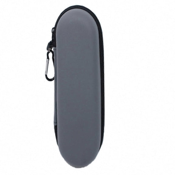 Shockproof Electric Toothbrush Travel Case with Mesh Pocket & Zipper Closure forSilver Gray