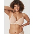 thumbnail image 5 of DELIMIRA Women's Sheer Mesh Bra See Through Plus Size Sexy Full Coverage Underwire Unlined Bras, 5 of 6