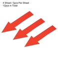 thumbnail image 3 of Uxcell 8x2" Arrow Sticker Directional Sign Adhesive Removable Floor Decal Red 4Set / 12Pieces, 3 of 6