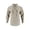 Khaki*, variant on RUTAYY Men's Shirts Casual Fashion Solid Color Long Sleeve with Drawstring Stand Collar Stylish Tops Work Holiday Blouse