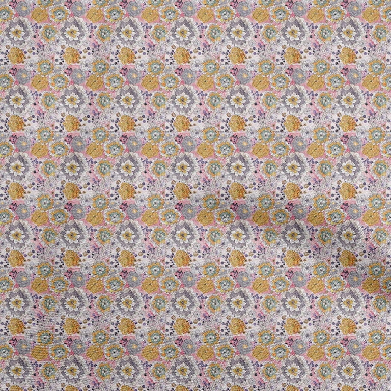 oneOone Cotton Poplin Grayish Blue Fabric Batik Fabric For Sewing Printed  Craft Fabric By The Yard 56 Inch Wide 