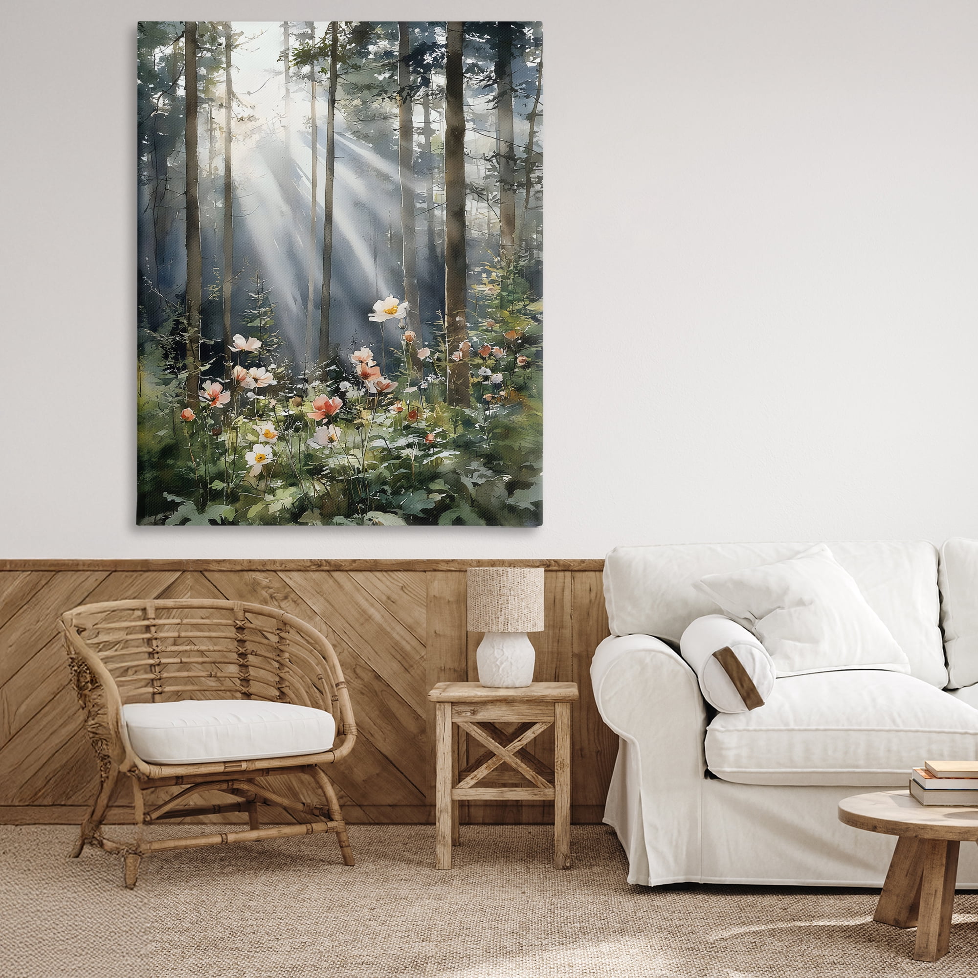 Stupell Industries Sunlit Woods In Morning Canvas Wall Art, design by Franklyn Gregory