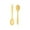 Yellow, variant on Xetio Silicone Cooking Spoon Set Heat Resistant Nonstick Solid and Slotted Serving Spoons for Stirring Mixing Basting Dishwasher Safe for Home Cooking (2Pcs 8"x2")