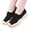 Black, variant on YOUYEDIAN Loafers for Women Versatile Breathable Cut-Out Design Mesh Fashion Slip On Comfortable Soft Flats Casual Sport Lightweight Walking Shoes
