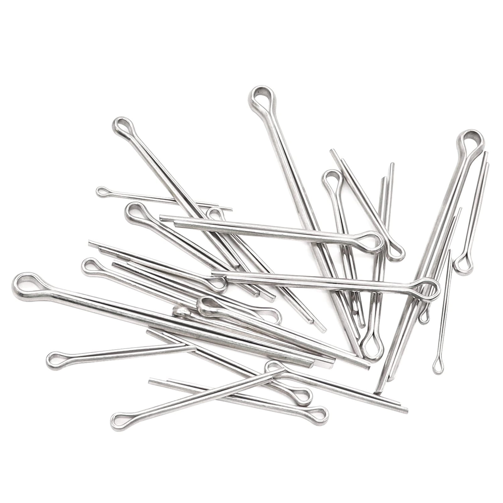 160Pcs Cotter Pin Set with Assortment Box Stainless Steel Safety Cotter Pin Set 6 Different Size for Car Garden