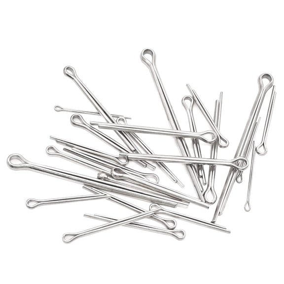 160Pcs 6 Size 304 Stainless Steel Cotter Pin Clip Key Fastener Fitting Assortment Kit for Car Garden