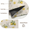 thumbnail image 6 of Cute Lemon Summer Round Area Rug 4Ft Washable Circle Rugs for Bedroom Dining Room, Farmhouse Floral Retro Linen Texture Non-Slip Carpet Floor Mats Indoor Outdoor Carpet Runner Aesthetic Home Decor, 6 of 8