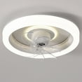 thumbnail image 4 of White Ceiling Fan Light 360 Degree Oscillating Remote Control 18.90X18.90X7.48 Inch For Bedroom Restaurant Quiet Timer Function Led, 4 of 6