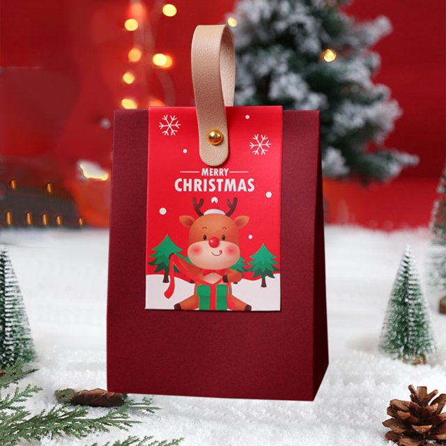 ¡Ahorra con Ofertas!, Cajas de papel portátiles Cajas vacías Cajas para envolver regalos de dulces de Nochebuena Akmoler