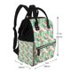 thumbnail image 2 of Disketp Flamingo And Monstera Mochila de Pañales de Gran Capacidad con Múltiples Bolsillos, Mochila de Viaje Multifuncional para Bebé, Unisex, Moderna y Resistente, 2 of 6