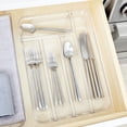 thumbnail image 5 of iDesign Crisp Clear Plastic Silverware Silverware Organizer, 5 of 6