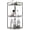 Rustic White, variant on XIMEI 3-Tier Corner Bathroom Organizer Countertop, Wood Counter Organizer for Kitchen/Bathroom/Dresser, Vanity Tray Storage, Rustic Brown