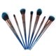 thumbnail image 3 of Juego de 7 uds de brochas de maquillaje de lujo con diamantes, juego de brochas de maquillaje profesional para sombra de ojos en polvo, juego de brochas para el pelo suave para herramientas de belleza, dorado Kuyhfg Bienvenido a Kuyhfg, 3 of 5