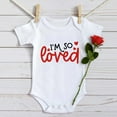 thumbnail image 5 of MUXiin Infant Boys Girls Short Sleeve Valentine's Day Letter Print Romper Bodysuit Newborn for Children Clothes Back To School Fashion, 5 of 5