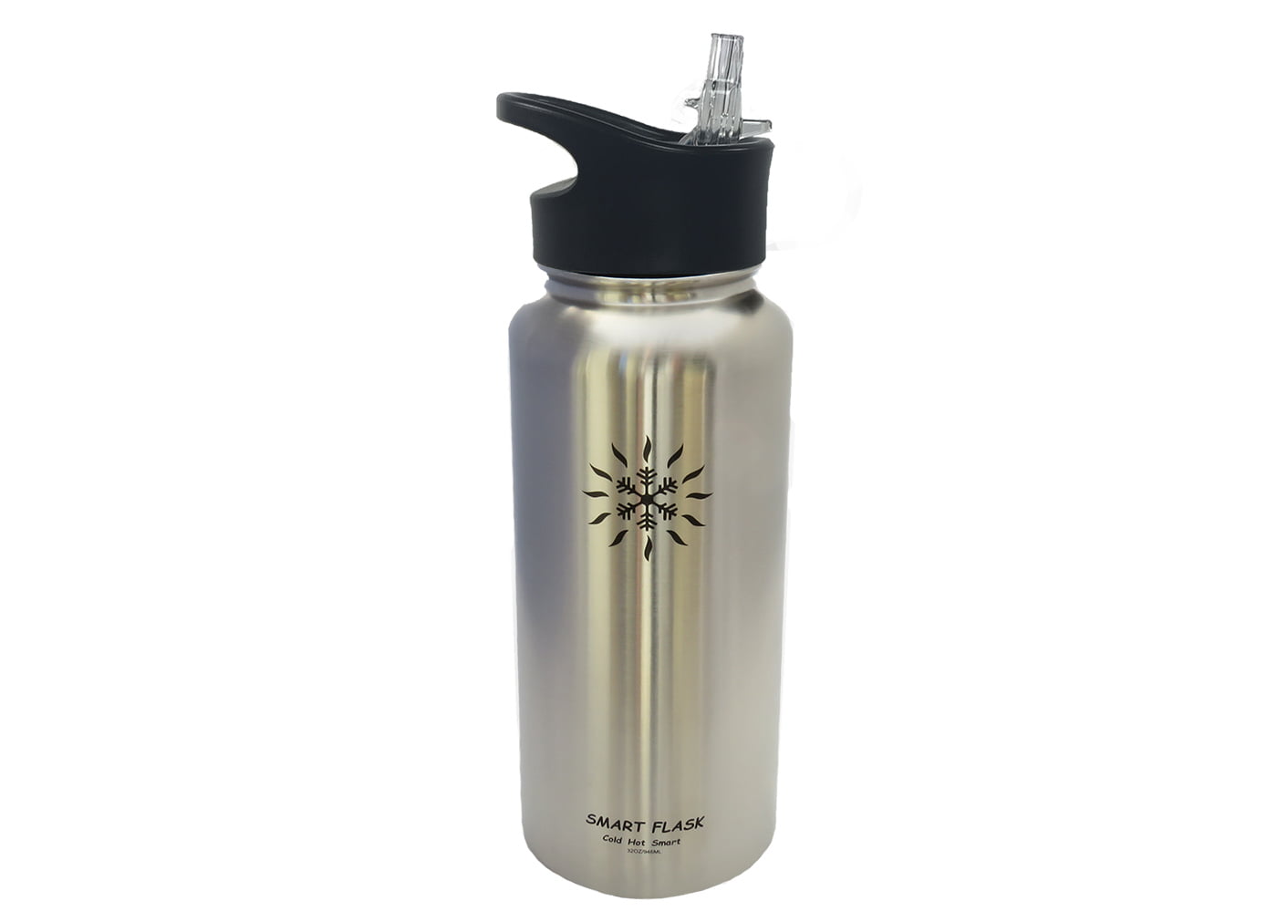 Smart Flask Stainless Steel Vacuum Insulated Water Bottle 32oz With Sport LId 