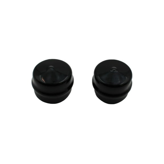 M128102 QTY 2: Front Spindle Cap(Black)
 Fits John Deere 102 105 107H 107S 108