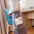 thumbnail image 4 of Bolso para niños pequeños con lazo de dibujos animados, bolso cruzado con forma de gato, bolso de hombro de cuero pequeño para niñas pequeñas, bolso de mano, 4 of 5