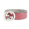 Gucci ssima Belt Red Embossed Leather 95/38 1GK0122