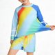 thumbnail image 1 of Odeerbi 1-10 Años Niños 3 Piezas de Manga Larga Rash Guard Set Upf 50 + Rápido Seco Surf Traje de Baño Con Pantalones Cortos Gorra de Baño, 1 of 9