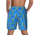 thumbnail image 4 of Balery Colorful Snake Mens Swim Trunks Swim Shorts for Men Quick Dry Inseam Beach Shorts with Compression Liner Pocket-Large, 4 of 9