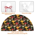 thumbnail image 4 of Yiaed Mushrooms And Fern Stems Print Christmas Tree Skirt , Tree SkirtsTree Mat for Christmas Winter Holiday Indoor Decorations-48", 4 of 7