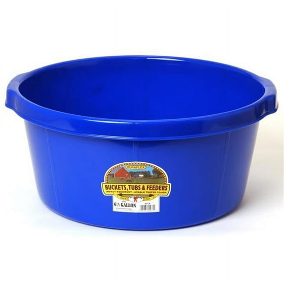 Miller Manufacturing 405080110 P65 6.5 gal Blue Plastic Tub, Blue