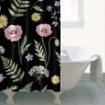thumbnail image 4 of Pioneer Flower Floral Print Pattern Shower Curtain 36"x72", Bathroom Decorative Shower Curtain Set with 12 Hooks, Waterproof Washable, 4 of 6