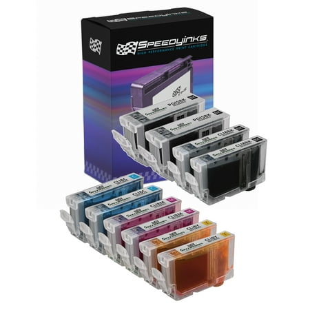 Ip4200 Ink Refill - Speedy Inks - Compatible Canon CLI-8 CLI8 PGI-5 PGI5 set of 10 Ink Cartridges 2x CLI8B Black, 2x PGI-5 Black, 2x CLI8C Cyan, 2x CLI8M Magenta, & 2x CLI8Y Yellow for use in Canon iP4200, iP5200