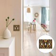 thumbnail image 7 of Yayeee Toggle Light Switch Wall Plate 2-Gang 4.56"x4.48" Decorative Outlet Cover, Retro Abstract Eagle, 7 of 7