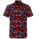 thumbnail image 3 of Camisas con gráficos de hojas y flores para hombre, ropa con estampado 3D, camisas hawaianas de playa, blusas Y2K de manga corta, ropa vintage, blusa con solapa, 3 of 5
