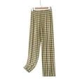 thumbnail image 6 of Audhol Lounge Pants Women, Women's Gingham Pajama Pants Cotton Pj Bottoms Casual Drawstring Plaid Sleep Pants with Pockets Pj Pants Women Green XL, 6 of 6