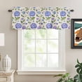 thumbnail image 2 of Valances for Windows, Purple Hydrangeas Light Filtering Window Treatment Valances for Living Room/Bedroom/Bathroom Windows, Botanical Garden Florals Retro 42"x 12" Rod Pocket Kitchen Curtains, 2 of 9