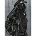 thumbnail image 2 of Niepce Inc Japanese Streetwear Kanji Black Men's Techwear Jacket, 2 of 9